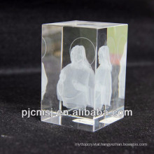 3d laser Crystal Jesus Model as Souvenir or gifts